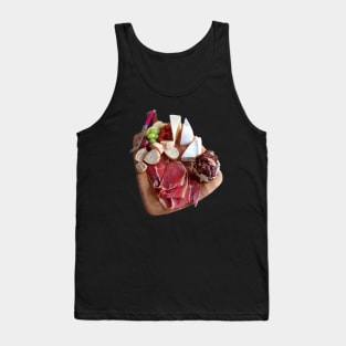 Food Cheese Fruit and Meat Platter Photo Tank Top